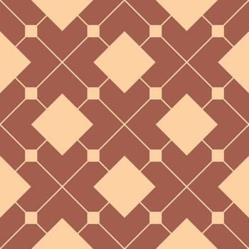 Seamless square pattern abstract brown timeless vector