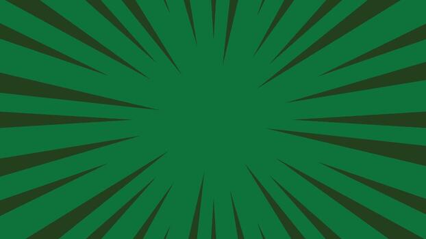 green speed lines background. abstract sunburst pattern decoration vector