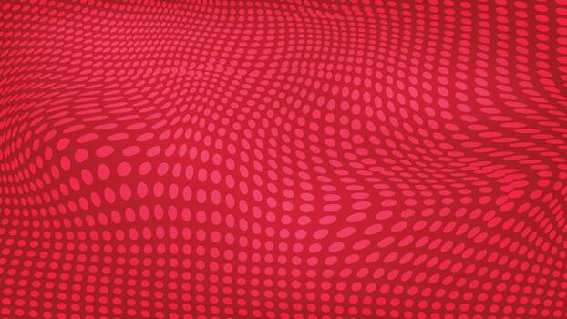red dots wave pattern background vector