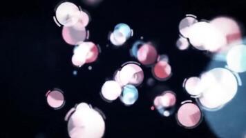 Digital Circles Floating with Dark Background video