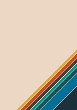 Retro Diagonal Stripe Design On Soft Peach Background For Branding And Prints vector