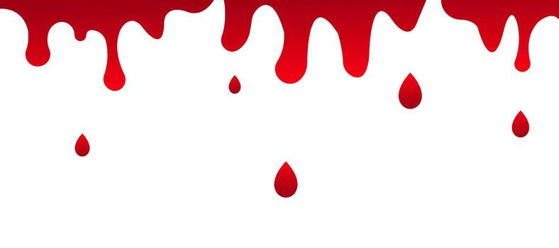 Red Dripping Paint Abstract Background Design vector