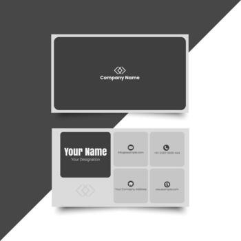 Simple business card Layout. creative modern name card and business card. Clean design. Corporate design template. Simple visiting card layout. creative modern name card. Clean minimal vector