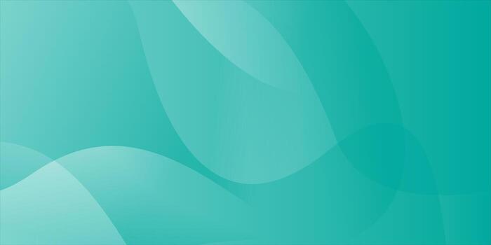 Abstract Teal Gradient Background with Soft Flowing Curves. vector