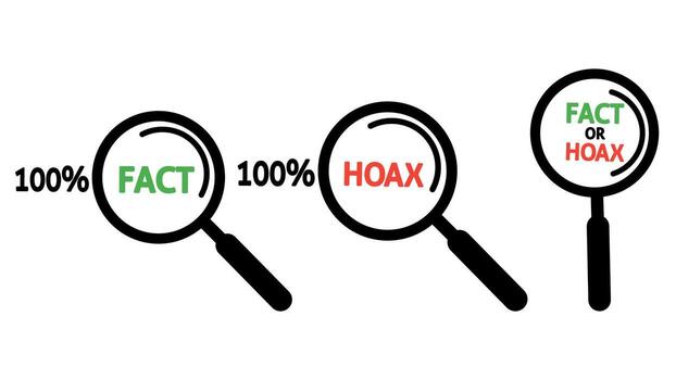 Fact Checking and Information Literacy,Verifying Information in the Digital Age.set of magnifying glass symbols illustrating the crucial need to verify information. vector