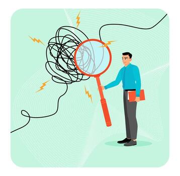 Analyze problems, find solution concepts or opportunities. vector