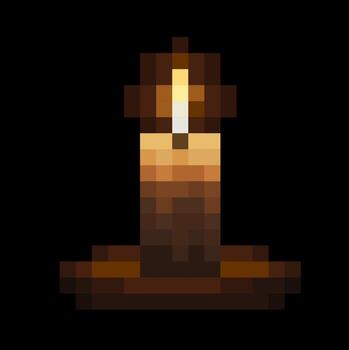 Candle Pixel Art Light Low Resolution Pixels Blocks vector