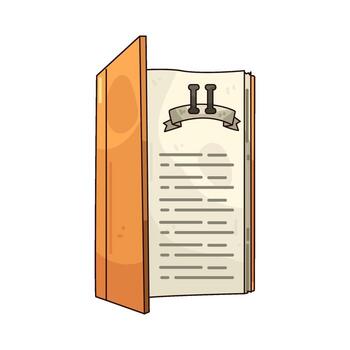 Illustration of an Open Menu vector