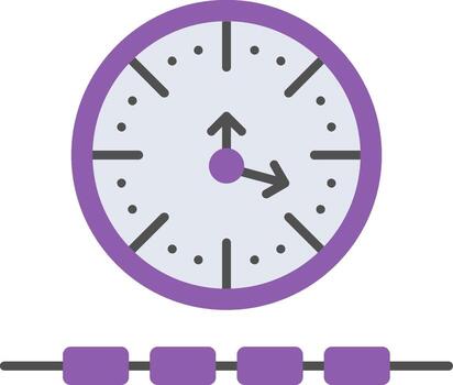 hora reloj rastreador vector