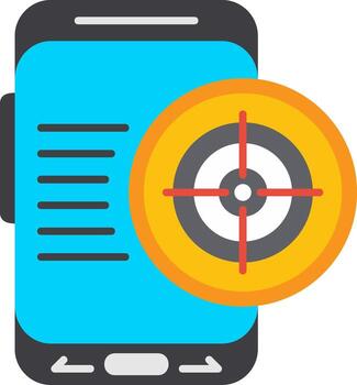 Scope Target Lens vector
