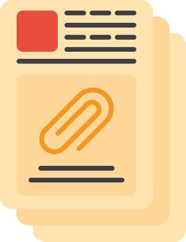 Attach File Document vector