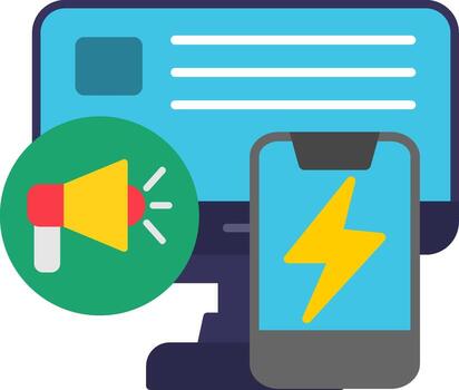 Power Control Button vector