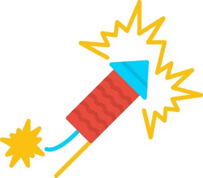 fuego galleta explosivo vector