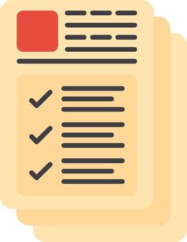 Checklist File Document vector