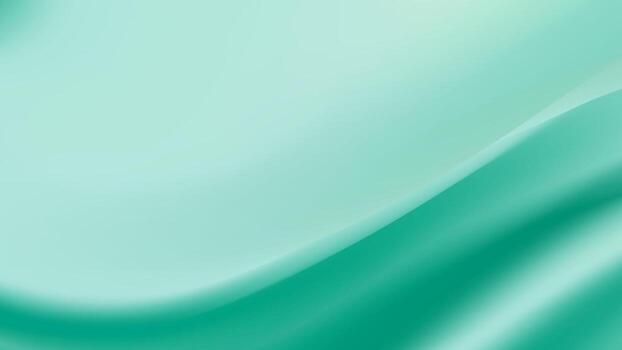 A calming abstract background with a smooth and tranquil mint green flow. vector