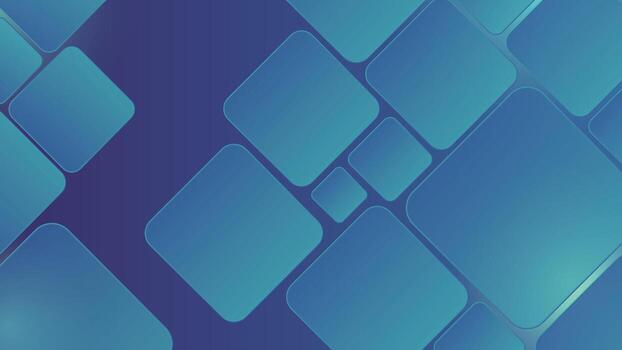 Abstract blue background with gradient geometric squares and rectangles creating a modern stylish layout ideal for business presentations covers posters banners and digital projects vector