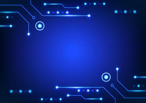 Digital technology circuit background. Futuristic electronic and data concept. Design for machine learning computer. vector