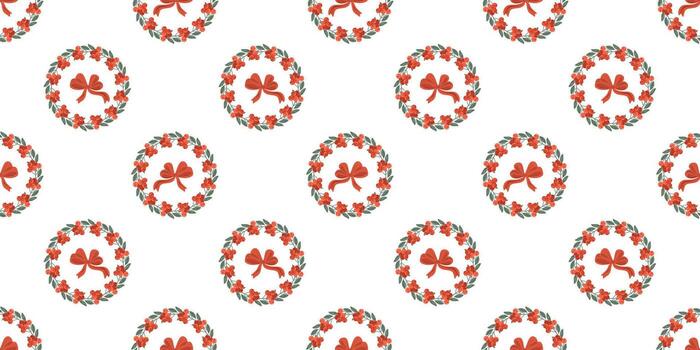 guirnalda y arco patrón, arco guirnalda fondo, serbal guirnalda motivo vector