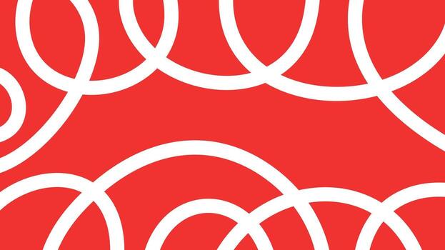 superposición blanco círculos en rojo antecedentes creando resumen modelo vector