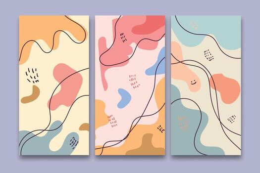 Set of Hand drawn various shapes and doodle objects. abstract backgrounds. vector