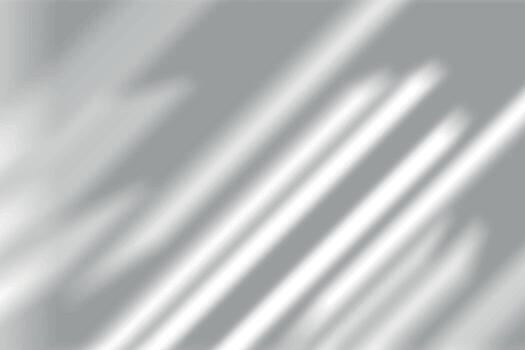 Organic drop shadow on a white wall, overlay effect for design presentation vector