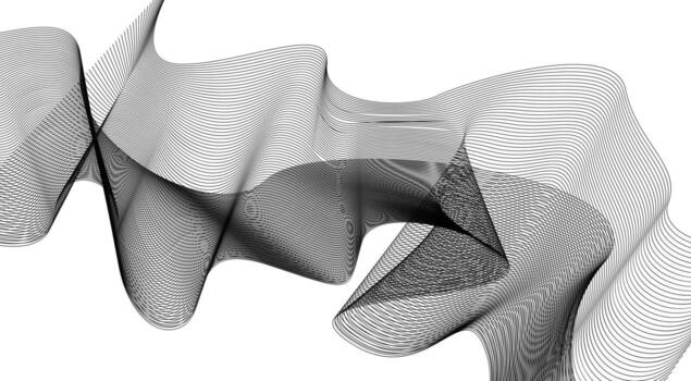 mezcla ondulado líneas curvo negro color resumen antecedentes diseño ilustración vector