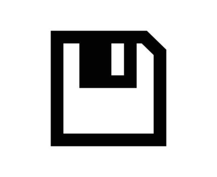 Floppy Disk Icon File Folder Symbol Document Sign Design Illustration vector