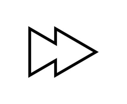 rápido adelante símbolo icono firmar botón medios de comunicación jugador diseño ilustración vector