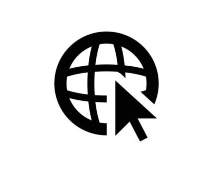 computadora ratón puntero web icono cursor flecha símbolo diseño ilustración vector