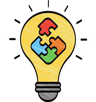 problema resolviendo ilustración icono vector