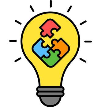 Solution Path Icon vector