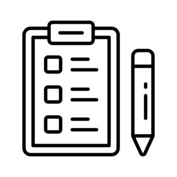 An amazing checklist icon, task management, shopping lists, and planning concept. vector