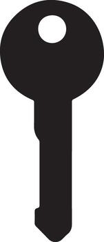 sencillo llave silueta desbloqueo acceso gráfico diseño elemento vector