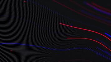 abstrakt teknologi bakgrund av stor data linje strömmande på mörk bakgrund. företag begrepp. video