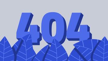 azul montaña picos rodear un negrita 404 error texto, simbolizando perdido caminos, navegación retos, y el buscar para desaparecido digital destinos en línea video