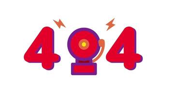 en röd larm siren i en 404 fel, symboliserar brådskande varningar, störning, och de högt signal av saknas digital information uppkopplad video