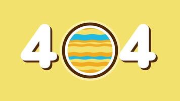 en Jupiterliknande planet tar de Centrum av en 404 fel design, symboliserar väldighet, utforskning, och kosmisk störning inom digital nät video