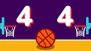 ein Basketball Gericht thematisch 404 Error mit Reifen und Ball Bilder, symbolisieren ein spielerisch Unterbrechung und ein Spiel von suchen zum fehlt Inhalt online video