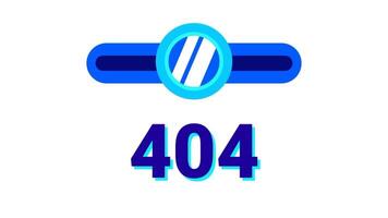 un pulcro control deslizante controlar con el 404 error bajo, reflejando usuario Interacción y el idea de navegación fracaso en web hojeada video