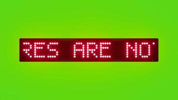 bränder är inte tillåten inuti skog område rullning röd punkt matris led text animering på grön skärm sömlös slinga video
