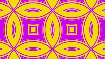 Pick with orange round pattern background VJ loop video