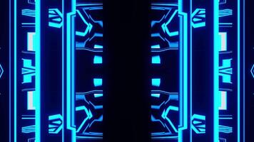 is blå med cyan animerad bakgrund vj slinga för fest med ljus rader video