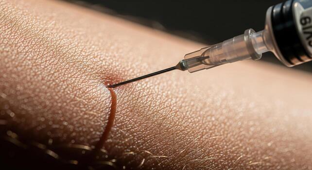 Virus and diseases, epidemic, isolation, injections, gloves, injections,close up macro photo