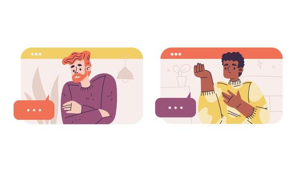 Having meaningful conversations in the Digital Space to explore various insights and perspectives vector