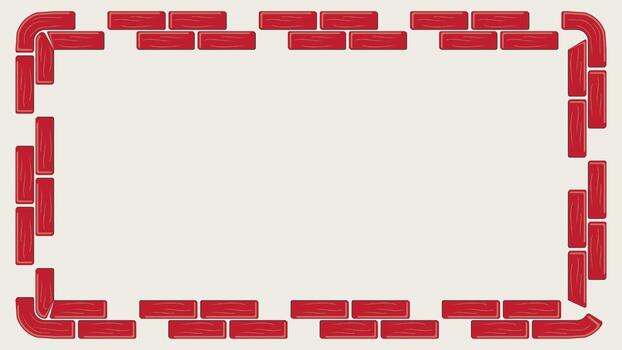 Brick frame with empty white space for your text illustration vector
