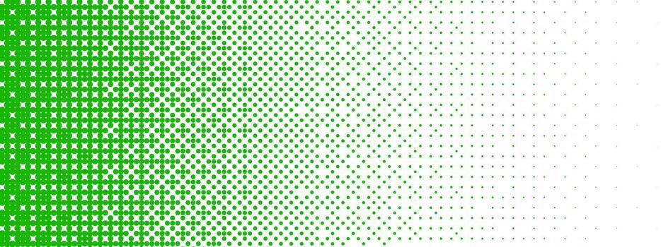 verde mapa de bits degradado textura. desvanecimiento pixelado 8 poco gradación modelo. repitiendo punteado vacilar trama de semitonos antecedentes. desvanecimiento cómic popular Arte cubrir fondo. trama juego halfton patrón vector