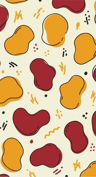 Abstract Organic Shapes Pattern Background. vector