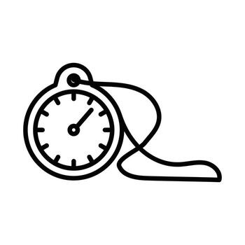 Handheld Timer Stopwatch Icon vector