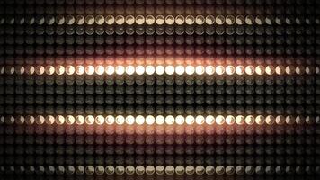 blinkning ljus lökar skapande horisontell rader video