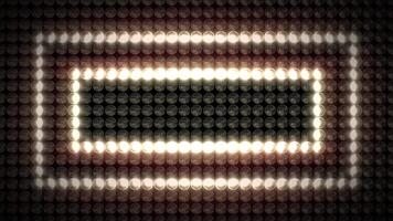 Blinking Light Bulbs Creating Rectangular Shapes video